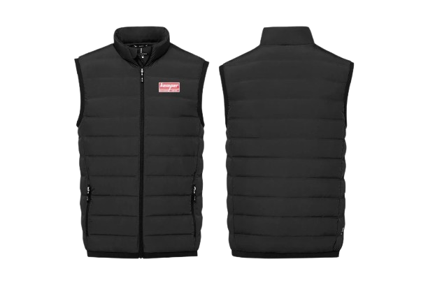 Daunen Bodywarmer für Herren - schwarz