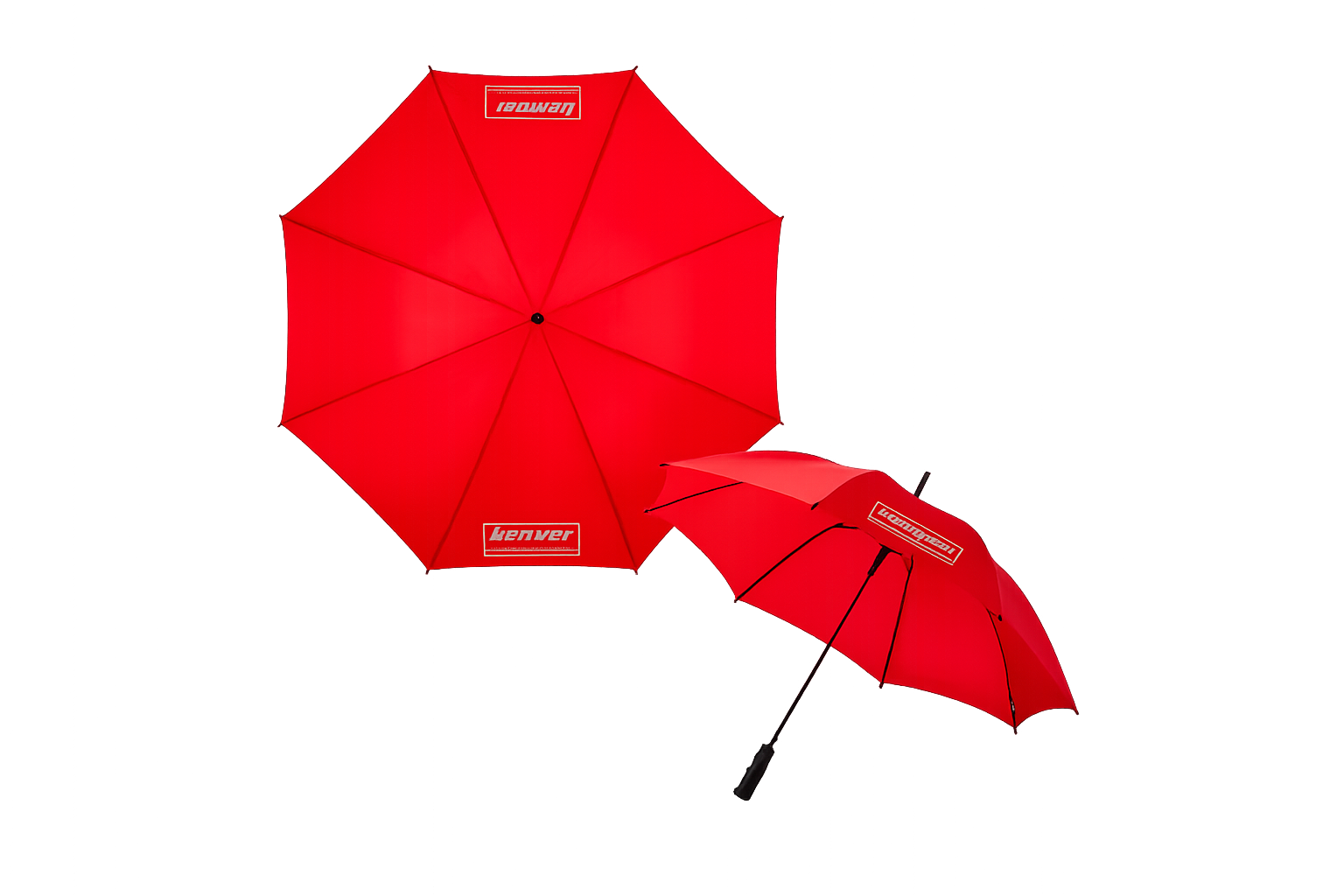Automatikregenschirm rot 23" 102cm Durchmesser